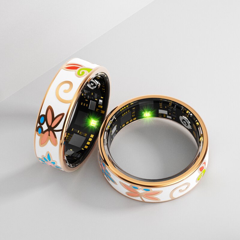 Smart Ring Factory - OEM/ODM Custom Colorful Enamel Health Monitoring IP68 Waterproof