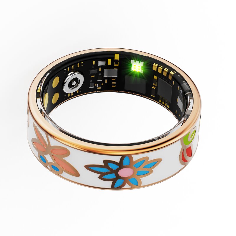 Smart Ring Factory - OEM/ODM Custom Colorful Enamel Health Monitoring IP68 Waterproof