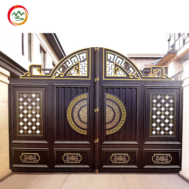 Automatic Sliding Gate Manufacturer - OEM Luxury Modern Cast Aluminum Exterior Fence Design