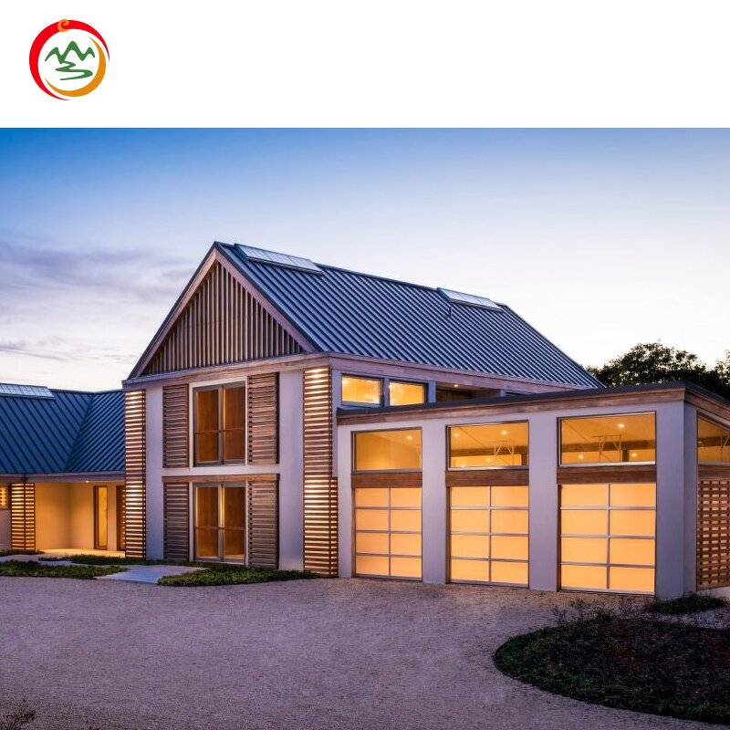 Automatic Sliding Garage Door Factory - OEM Modern 8x7 Clear Frosted Steel Rolling