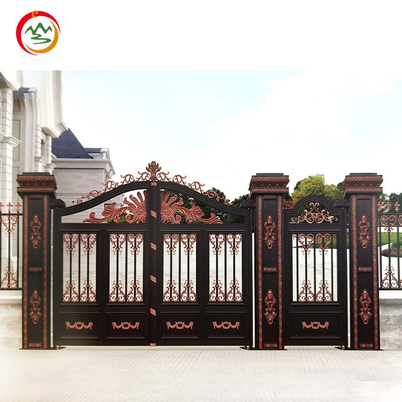 Luxury Residential Door Factory - OEM Steel Zinc Alloy Double Opening Modern Swing Entry