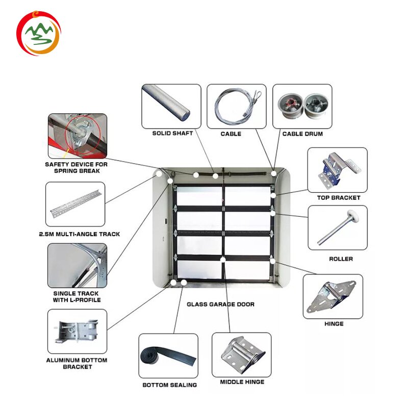 Residential Garage Door Manufacturer - OEM Hot Sales Modern Automatic Aluminum Insulated
