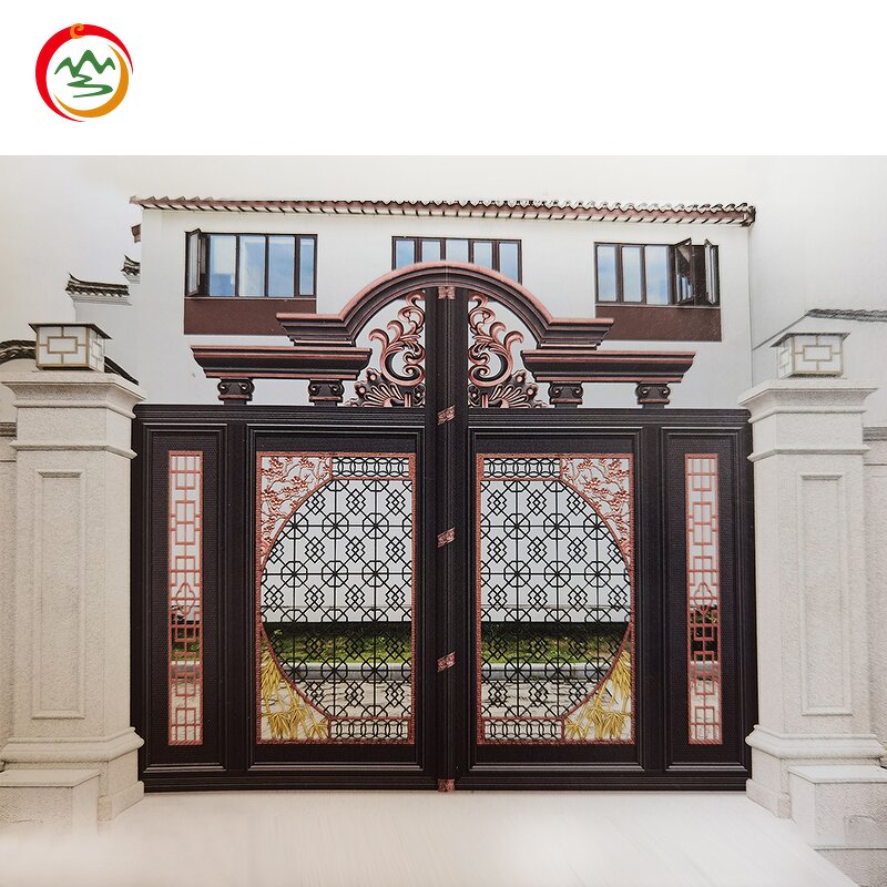 Luxury Residential Door Factory - OEM Steel Zinc Alloy Double Opening Modern Swing Entry
