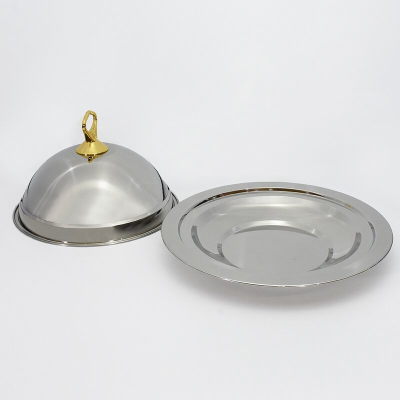 Stainless Steel Tray Factory - OEM Wholesale Luxury with Dome Cover