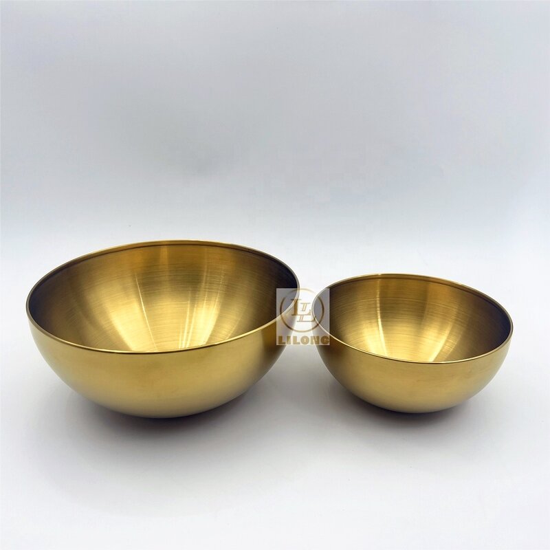 Gold Salad Bowl Manufacturer - OEM Hot Selling Stainless Steel Korea Mixing Serving