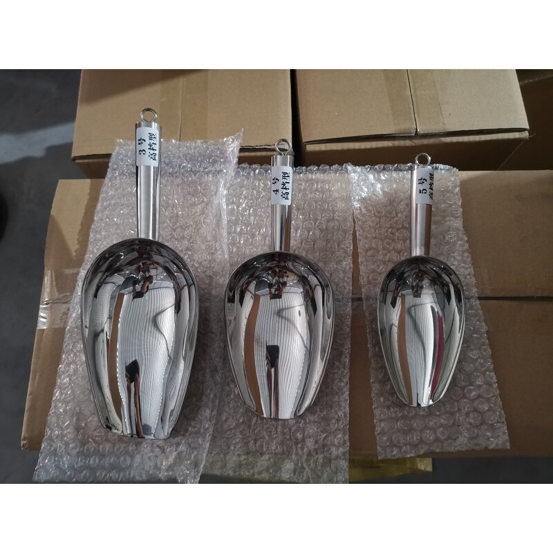Coffee Scoop Manufacturer - OEM High Quality Mirror Polish Stainless Steel with Hook