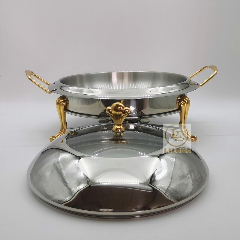 Small Chafing Dish Factory - OEM Stainless Steel Commercial with Handle Alcohol Stove