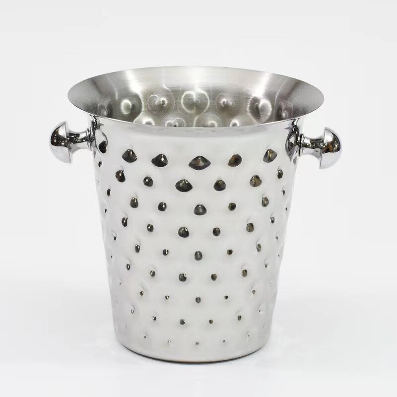 Gold Ice Bucket Manufacturer - OEM Stainless Steel Color with Double Ear Luxury