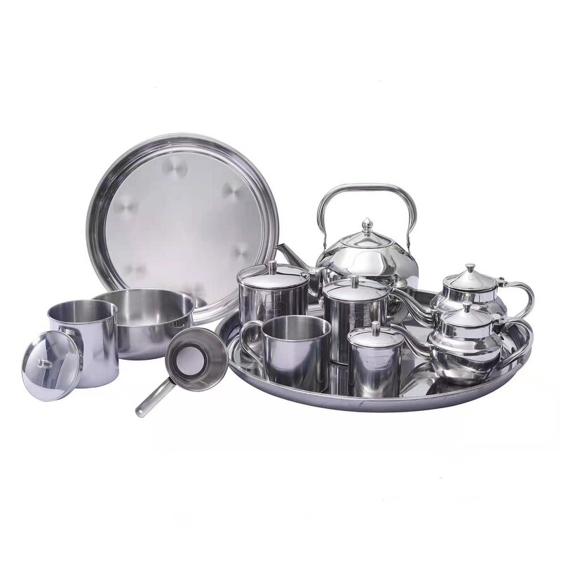 Arabian Coffee Tea Set Factory - OEM Hot Selling Eco-Friendly Stainless Steel 12pcs