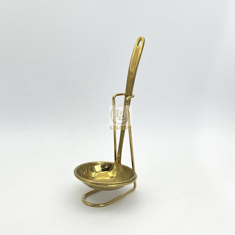 Soup Serving Spoons Set Factory - OEM Hot Selling Stainless Steel with Plate Buffet