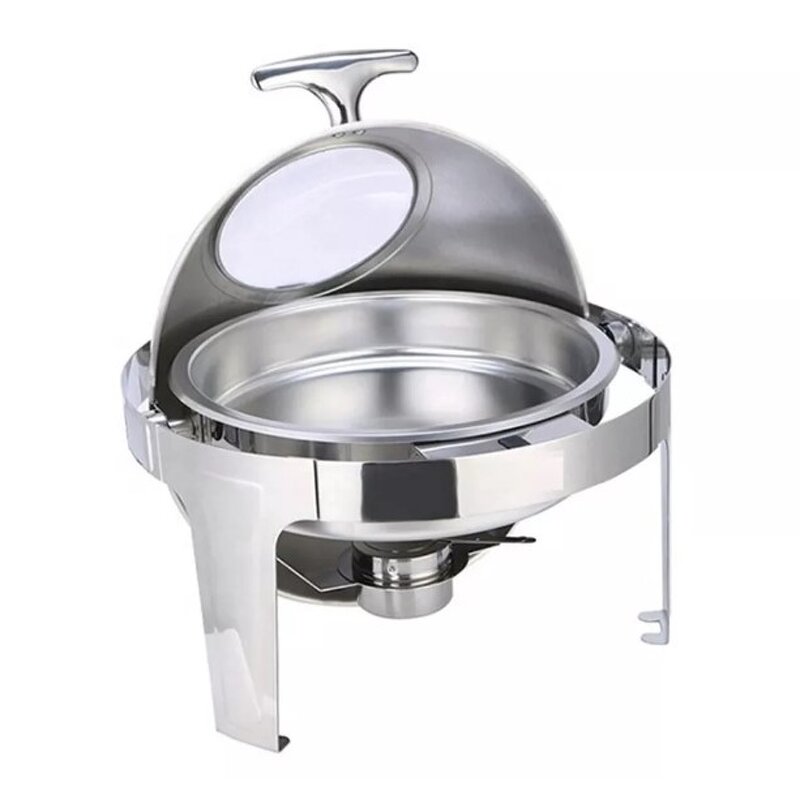 Buffet Food Warmer Manufacturer - OEM High Quality Stainless Steel Round Roll Top