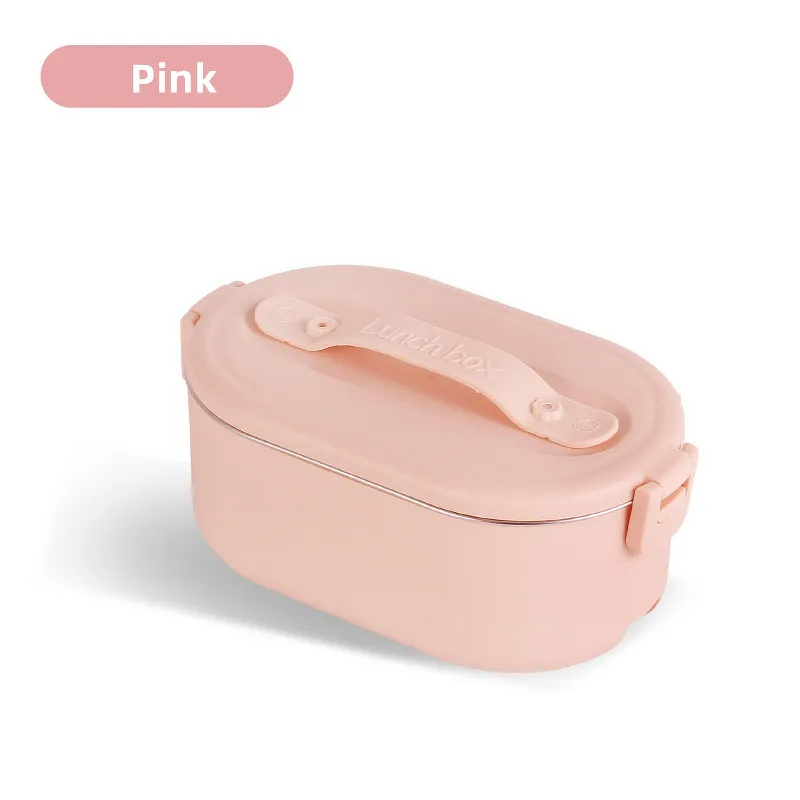 Electric Lunch Box Manufacturer - OEM Portable Heated Stainless Steel 2 Compartments Food Grade