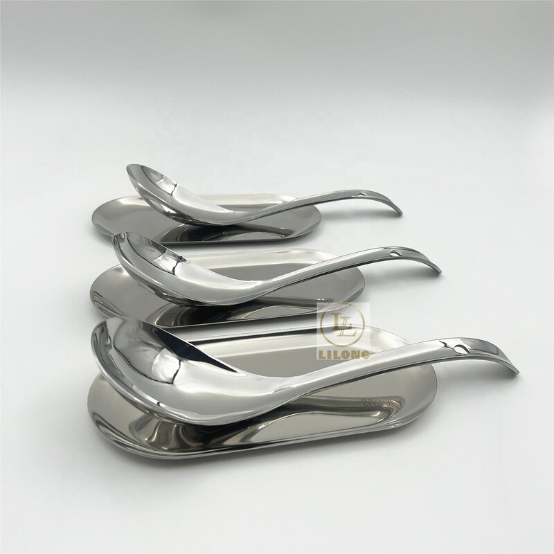 Serving Spoons Set Manufacturer - OEM High Quality Silver Stainless Steel Buffet Scoop