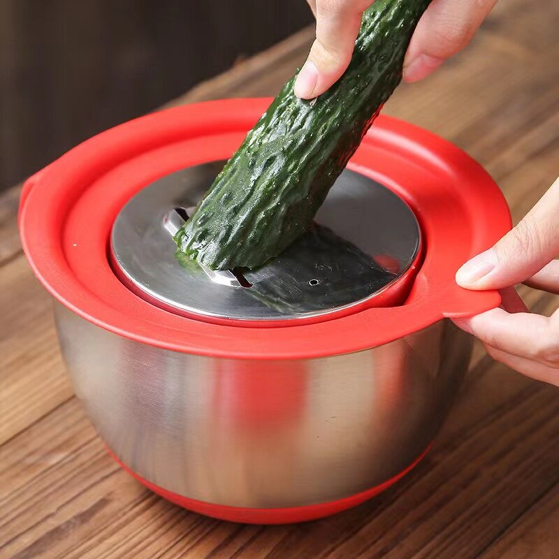 Mixing Bowl Set Manufacturer - OEM Hot Sale Stainless Steel with Handle Pour Spout