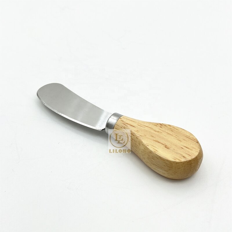 Cheese Tools Set Factory - OEM Hot Selling Stainless Steel Fork Spatula Bamboo Handle