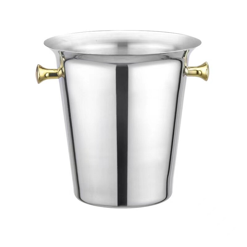 Ice Bucket Factory - OEM Hot Sale with Double Ear Luxury Outdoor Champagne