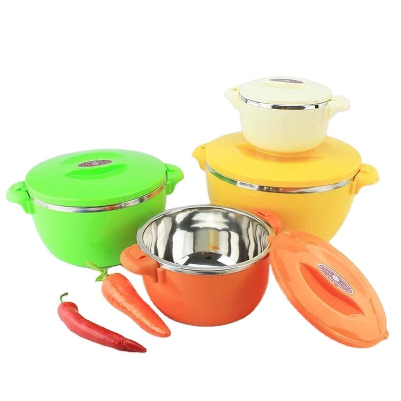 Casserole Hot Pot Set Manufacturer - OEM Stainless Steel 4pcs Set Multi Color with Handle