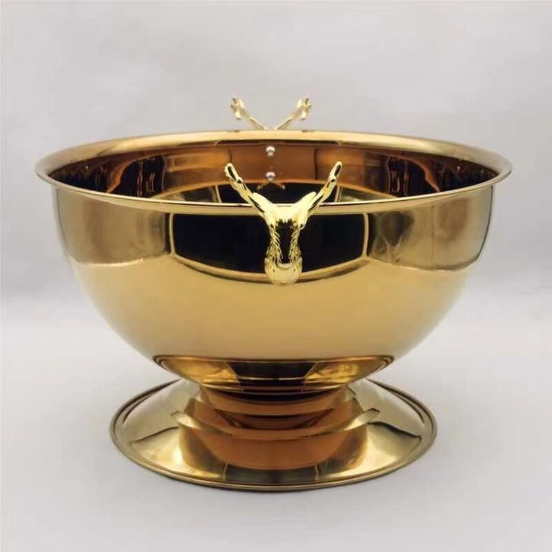 Wine Holder Factory - OEM Stainless Steel European Style Red Wine Barrel for Bar