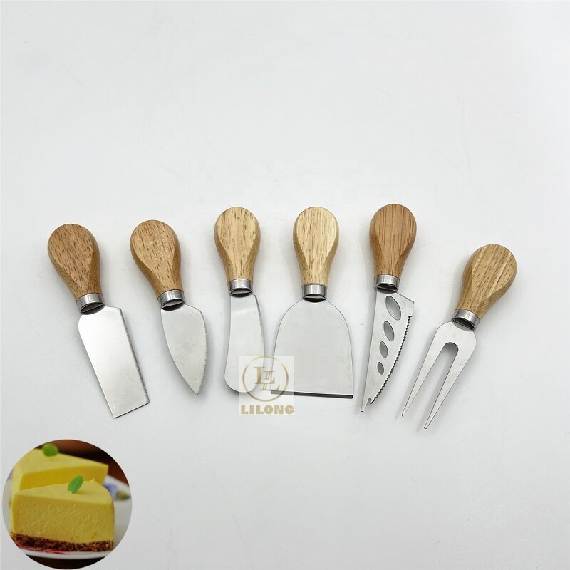 Cheese Tools Set Factory - OEM Hot Selling Stainless Steel Fork Spatula Bamboo Handle