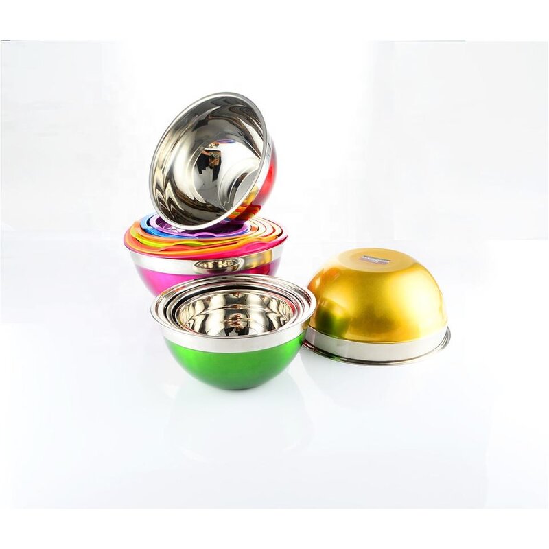 Salad Mixing Bowl Factory - OEM Hot Selling Stainless Steel Colorful Kitchenware