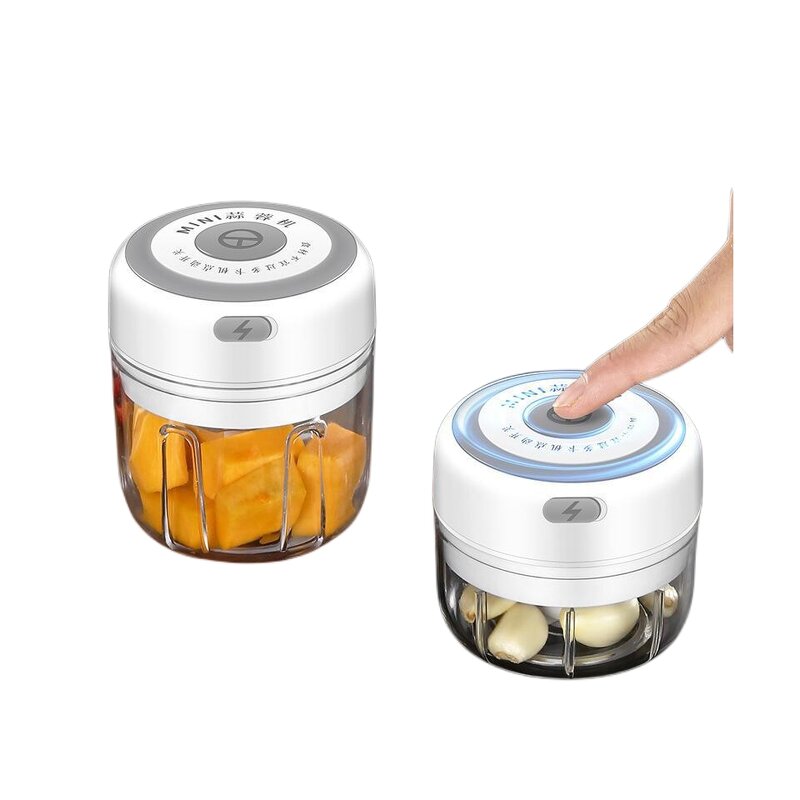 Electric Garlic Press Factory - OEM Kitchen Portable 100-250 ml Vegetable Chopper