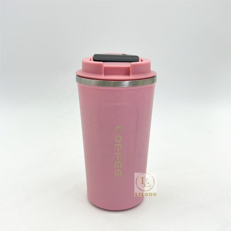 Coffee Mug Manufacturer - OEM Stainless Steel with Temperature Display Lid 510ml