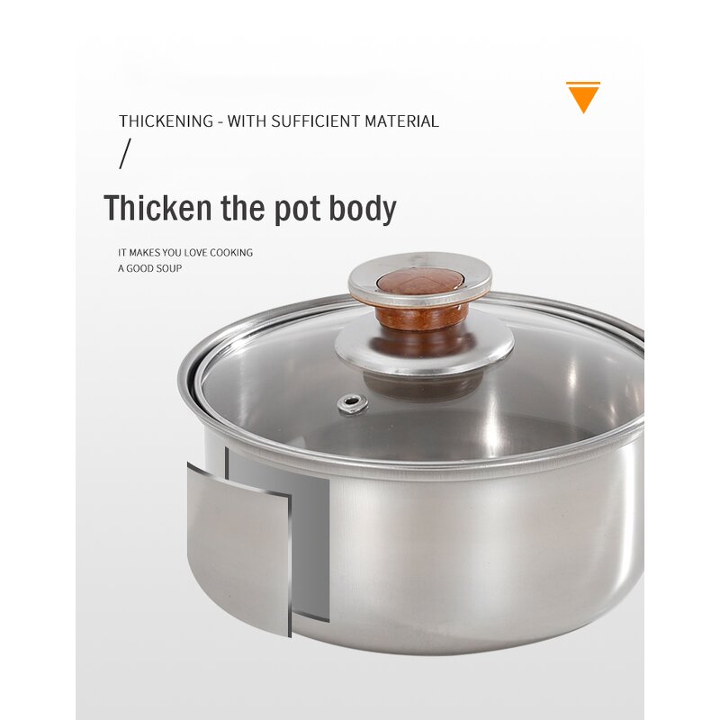 Cookware Set Factory - OEM Hot Sale Stainless Steel 12pcs with Brown Bakelite