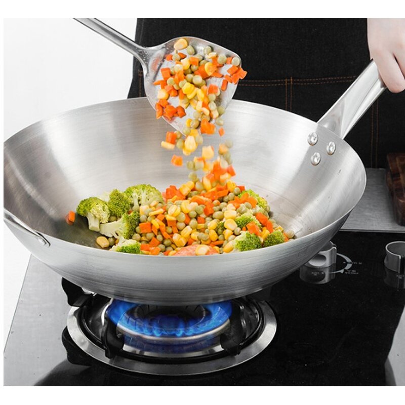 Stainless Steel Wok Manufacturer - OEM Professional Kitchen Utensils Fry Pan Cookware