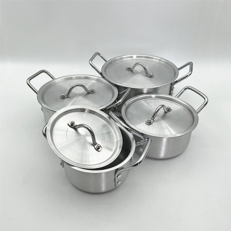 Aluminium Cookware Set Manufacturer - OEM New Arrival 7 Pcs Different Weight Cooking Pot