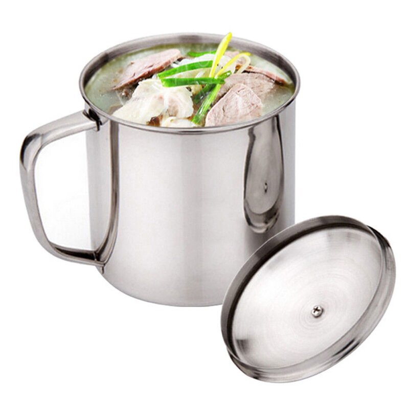 Metal Cup Manufacturer - OEM Cheap Price 9-12Cm Stainless Steel Water Tea with Lid