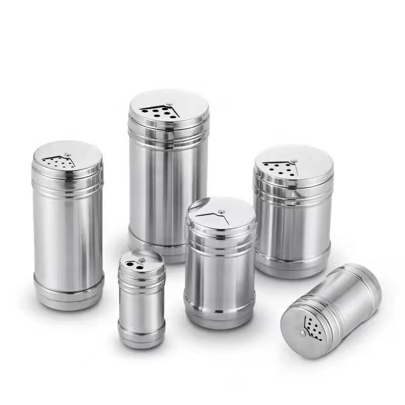 Salt Pepper Shakers Factory - OEM Stainless Steel Barbecue Spice Bottle