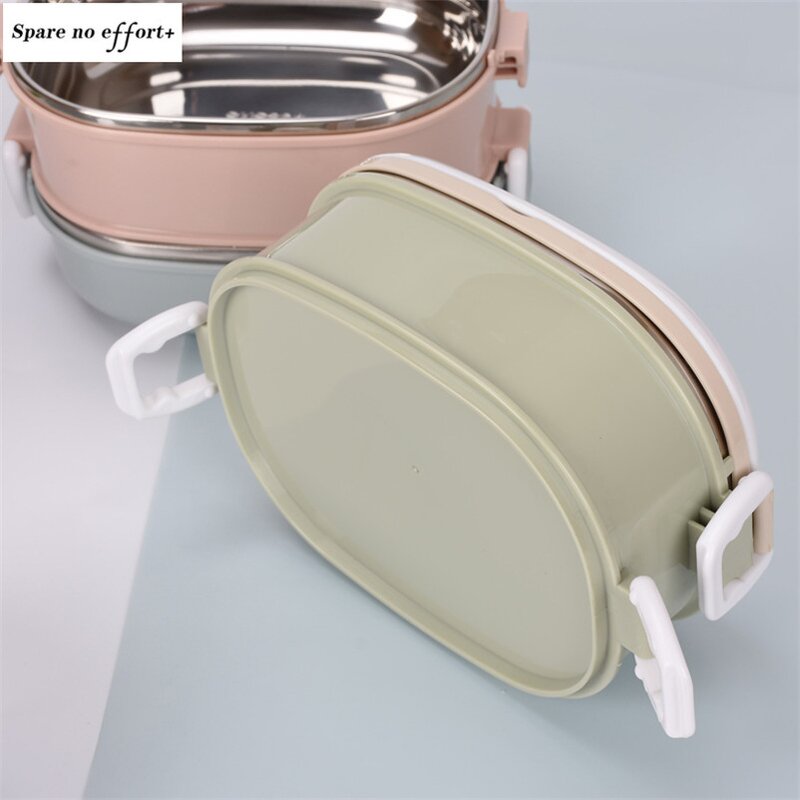 Food Container Lunch Box Factory - OEM SS304 Stainless Steel 3 Layer with Airtight Cover