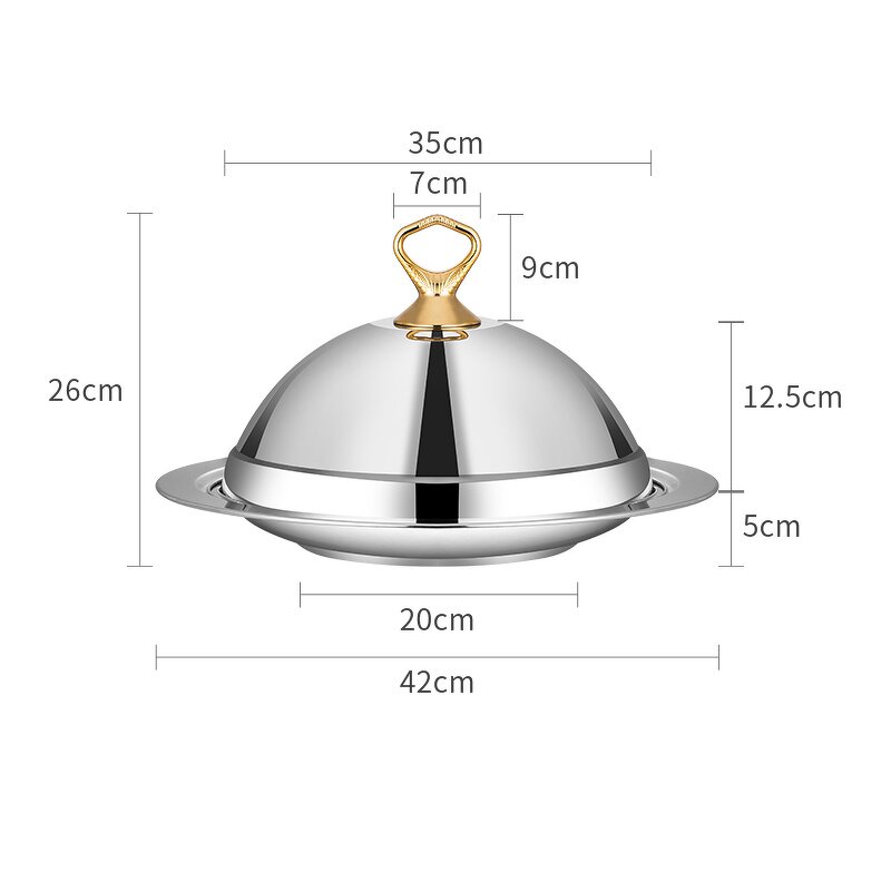 Stainless Steel Tray Factory - OEM Wholesale Luxury with Dome Cover