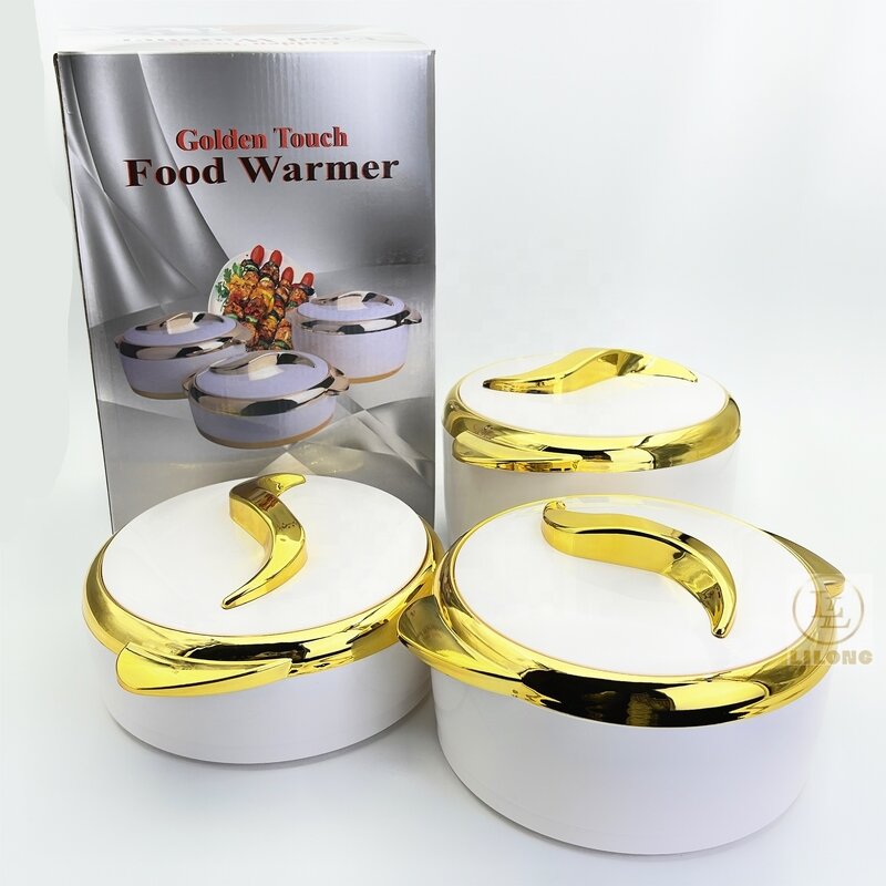 Insulated Hot Pot Set Factory - OEM Luxury Home Use 3 Pcs Set Stainless Steel