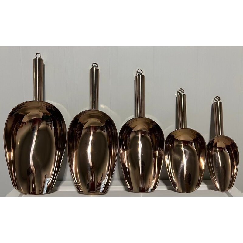 Ice Scoop Shovel Factory - OEM Stainless Steel with Hook Party Buffet Kitchen