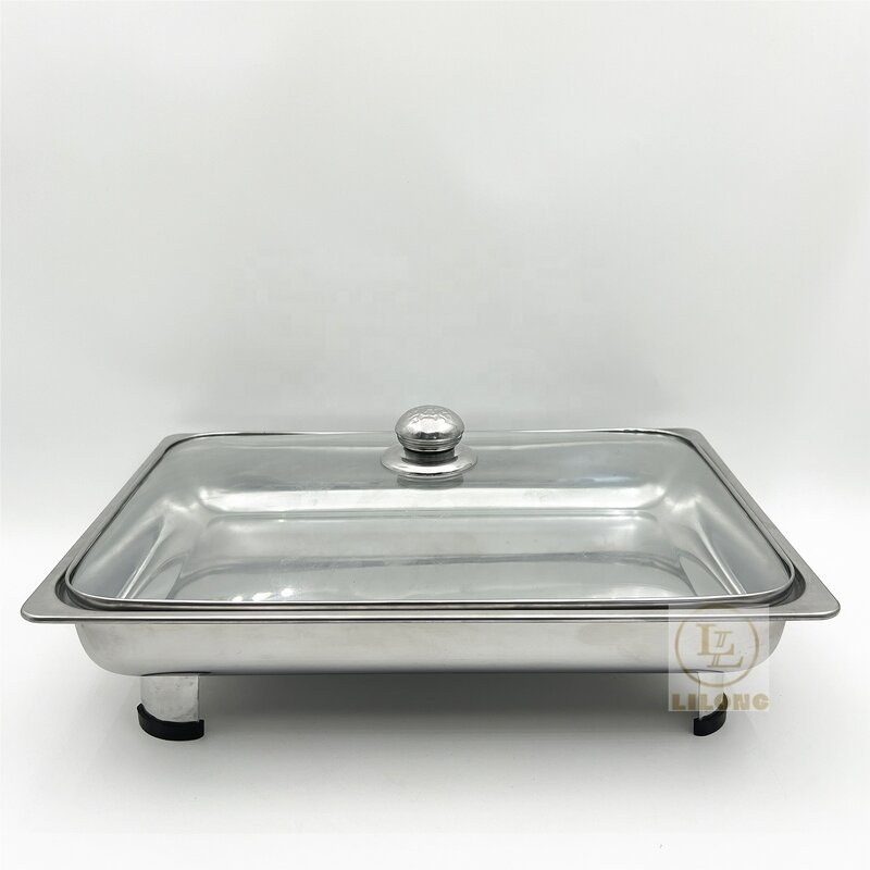 Chafing Dish Manufacturer - OEM Wholesale Big Size 4L Stainless Steel Buffet Equipment