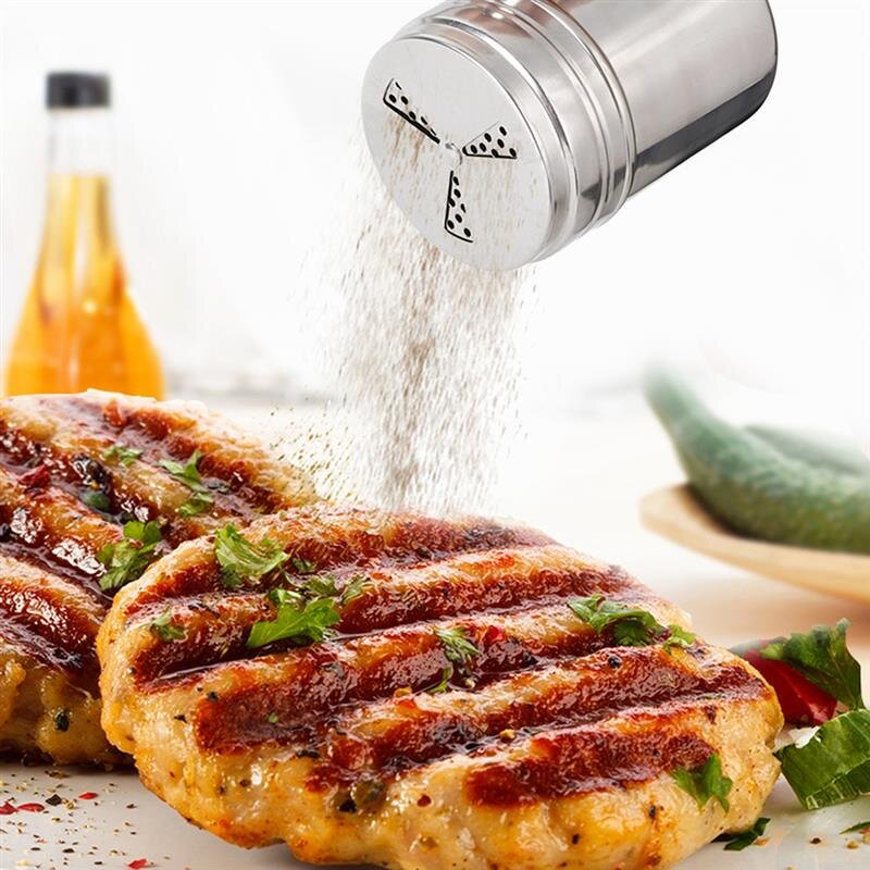 Salt Pepper Shakers Factory - OEM Stainless Steel Barbecue Spice Bottle