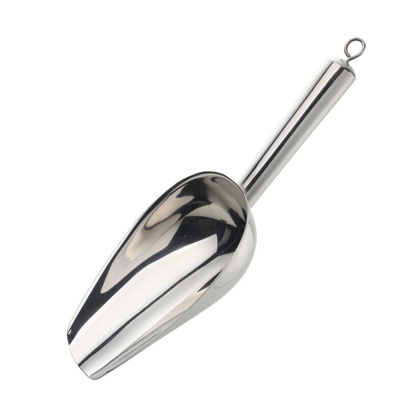 Coffee Scoop Manufacturer - OEM High Quality Mirror Polish Stainless Steel with Hook