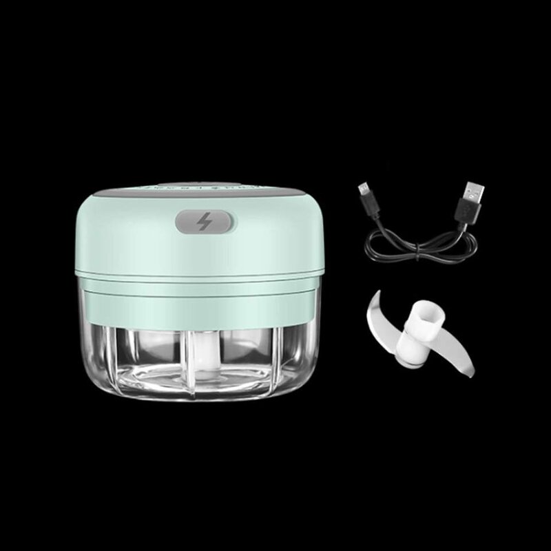 Electric Garlic Press Factory - OEM Kitchen Portable 100-250 ml Vegetable Chopper