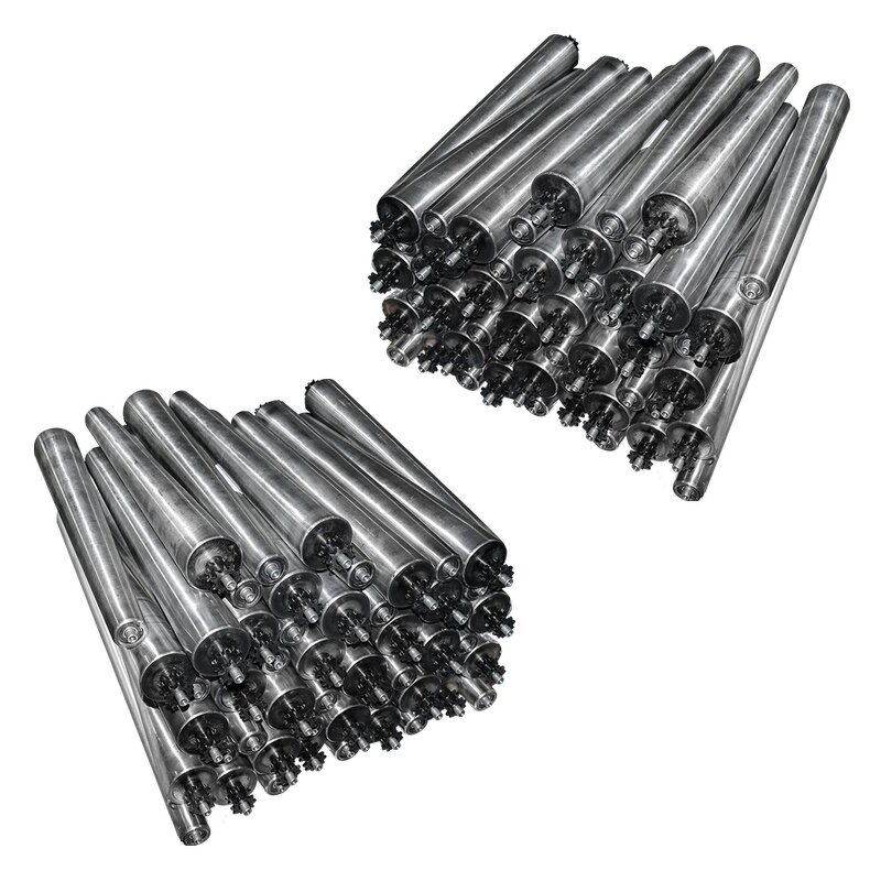 Conveyor Rollers Factory - OEM/ODM Custom New Material Handling Parts Steel Stainless Carbon