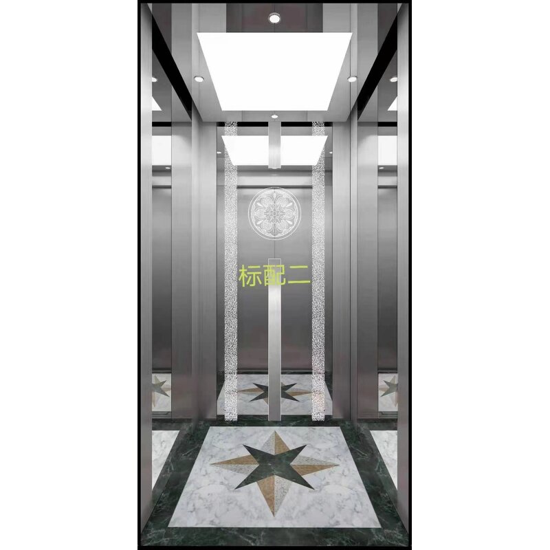 Traction Home Elevator Factory - OEM 6 Floor 630kg MRL Belt Machine Room Less Villa