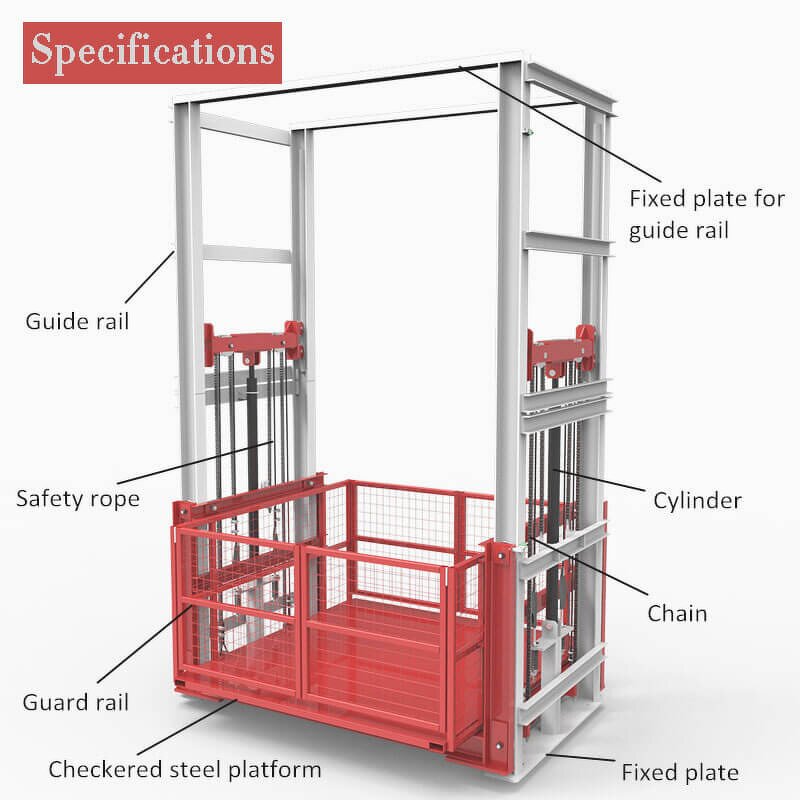 Hydraulic Pallet Lift Table Factory - OEM 3 Meter Freight Elevator Warehouse Cargo Lift