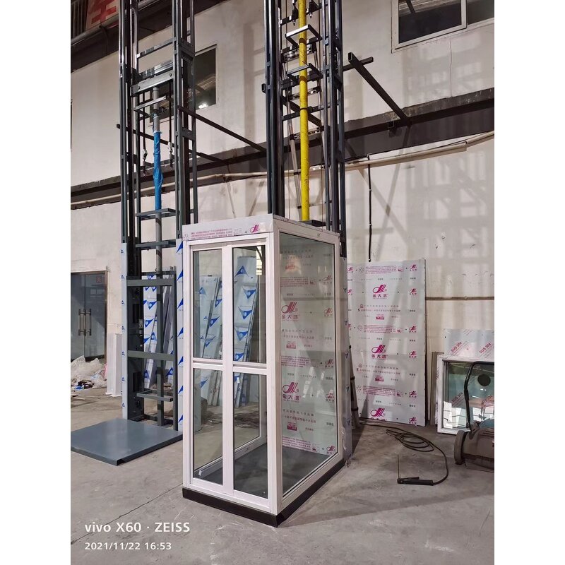 Hydraulic Lift Elevator Factory - OEM Indoor Outdoor No Pit No Machine Room Glass