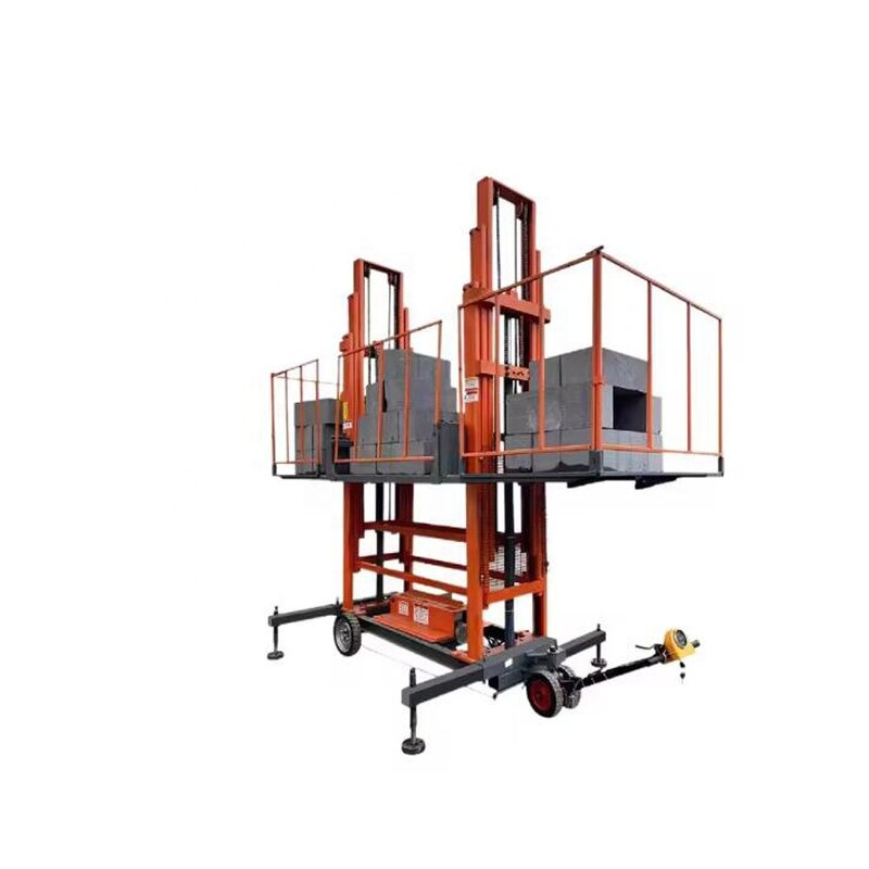 Hydraulic Cargo Lift Manufacturer - OEM Construction Decoration Ladder Steel Frame Goods Lift