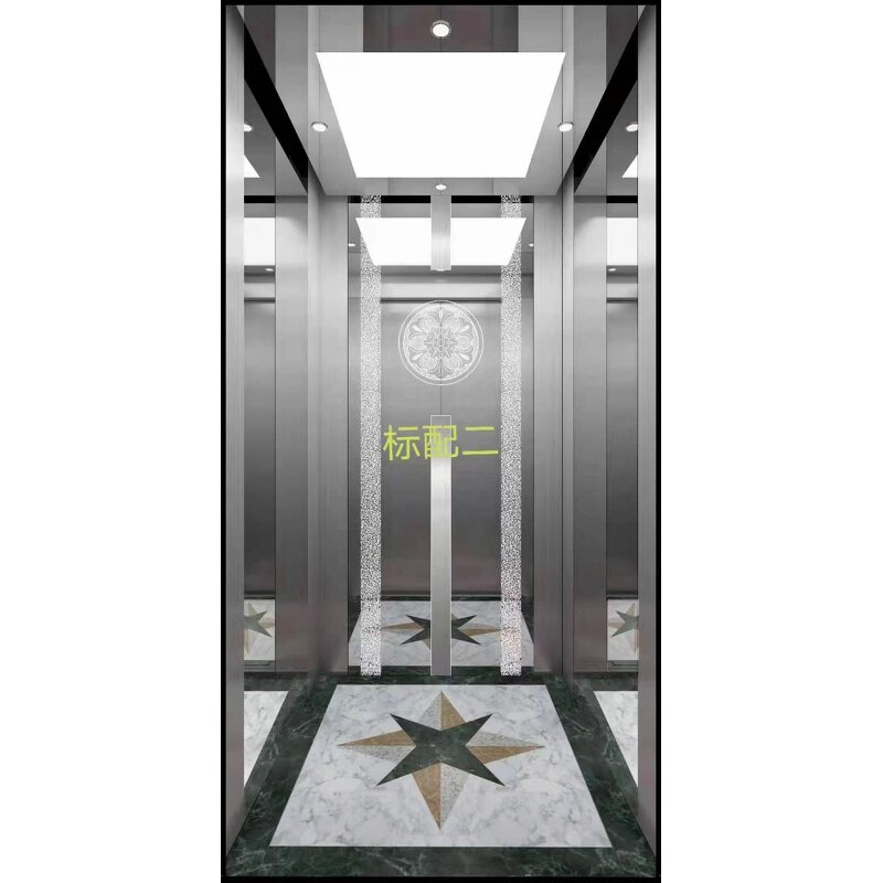 Traction Home Elevator Factory - OEM 6 Floor 630kg MRL Belt Machine Room Less Villa