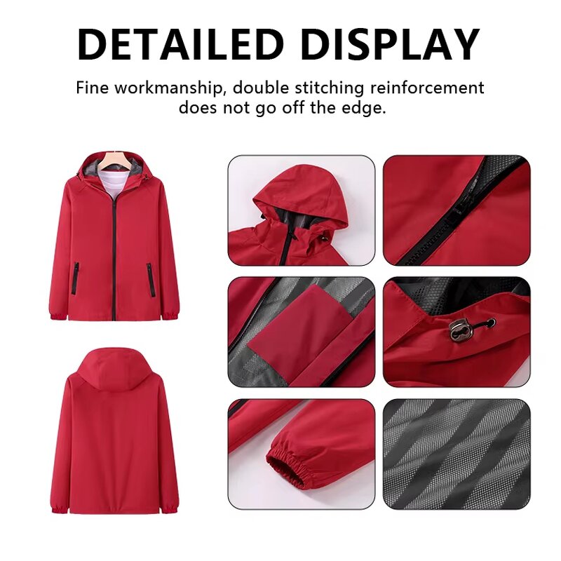 Winter Jacket Factory - OEM Men's Sporty Custom Lightweight Hooded Waterproof Windproof