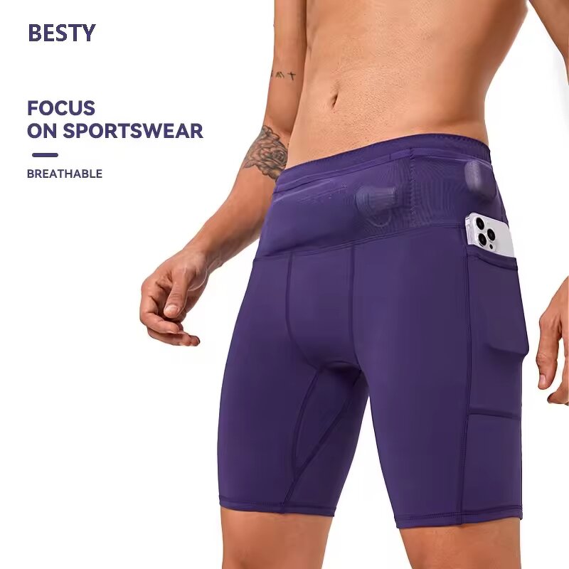 Fitness Wear Shorts Manufacturer - OEM 2025 New Men Quick Dry Athletic Workout Running Tights