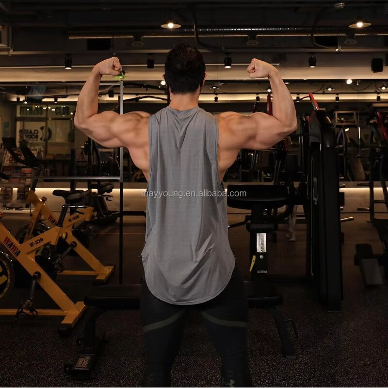 Men's Running Vest Manufacturer - OEM Wholesale Quick-Drying Gym Tank Top Elastic Training