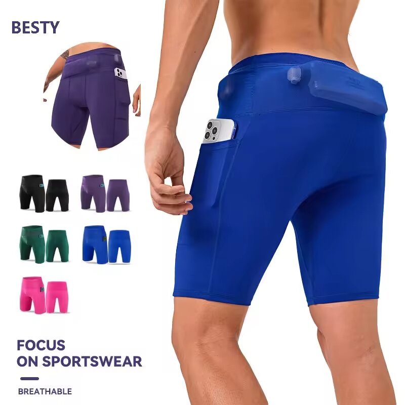 Fitness Wear Shorts Manufacturer - OEM 2025 New Men Quick Dry Athletic Workout Running Tights