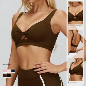 Sports Bra Factory - OEM MAYOUNG New Fashionable Twist Hollow Out Deep U